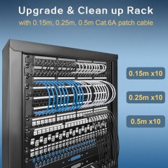 Equip Cat6A UUtp Slim Patch - 626305